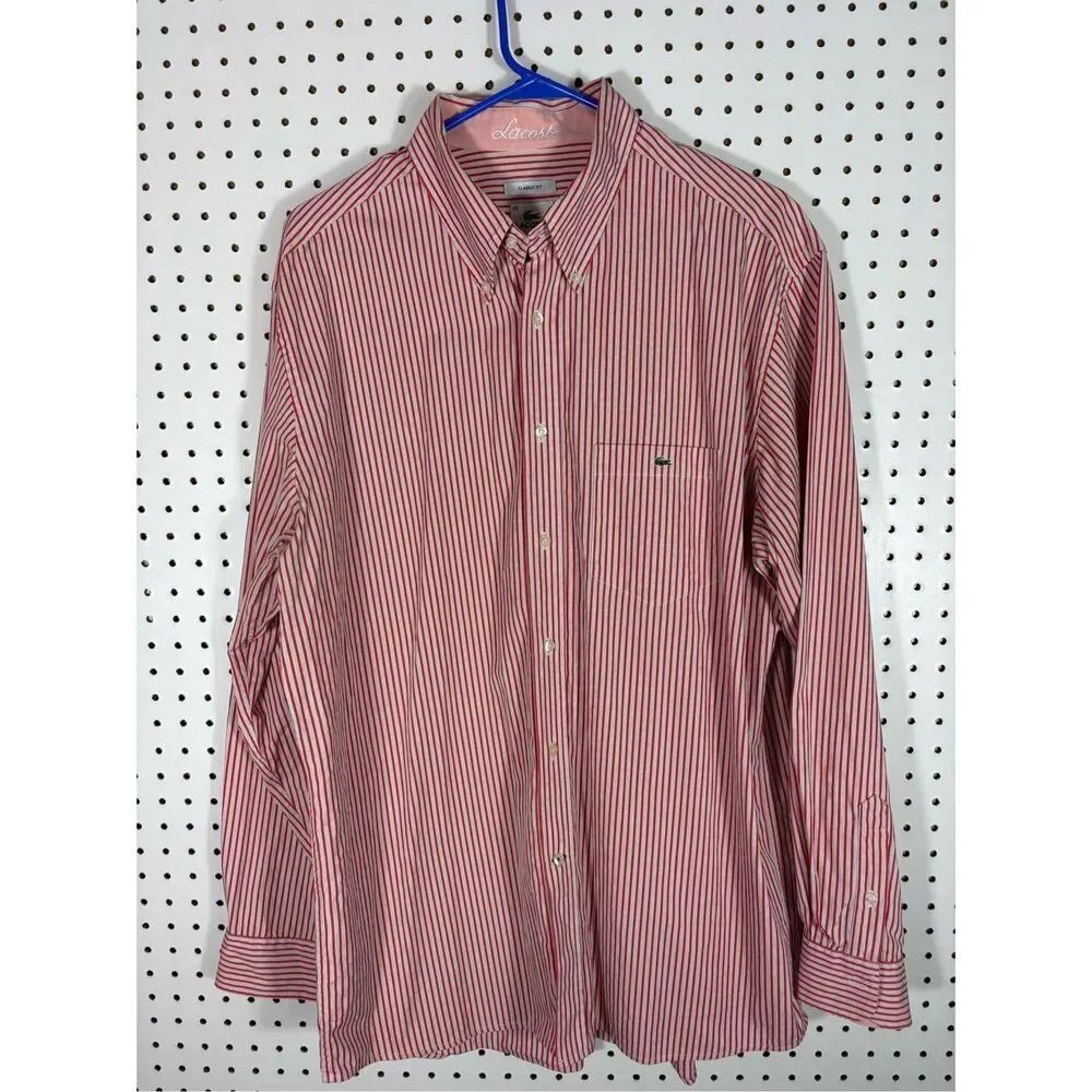 Lacoste button down shirt size 2XL